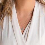 Personalised Fingerprint Name Necklace Stainless Steel Cross Chain