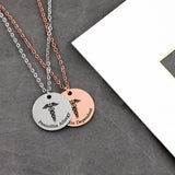 Medical ID Coin Necklace Personalized Gift Medical Alert for Women