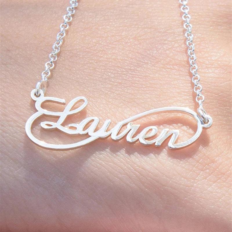 Bohemian Name Necklace Stainless Steel Chain