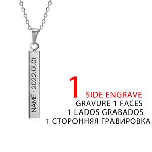 Fishhook Name Necklace Stainless Steel Family Gift