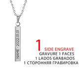 Fishhook Name Necklace Stainless Steel Family Gift