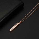 Fishhook Name Necklace Stainless Steel Family Gift