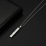 Fishhook Name Necklace Stainless Steel Family Gift