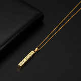 Fishhook Name Necklace Stainless Steel Family Gift