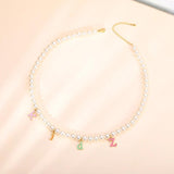 Colorful Initials Choker Personalized Jewelry