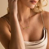 Personalized Water Wave Chain Name Necklace Stainless Steel Choker