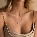 Personalized Water Wave Chain Name Necklace Stainless Steel Choker