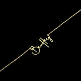 Personalized Name Necklace Stainless Steel Box Chain Font Gift