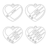 Personalized Engraved Name Women Necklaces Stainless Steel Love Family Birthston