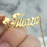 Personalized Name Necklace Stainless Steel Chain Choker Pendant