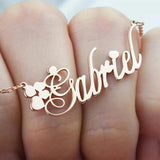 Personalized Name Necklace Stainless Steel Chain Choker Pendant