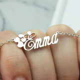 Personalized Name Necklace Stainless Steel Chain Choker Pendant