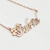 Personalized Name Necklace Stainless Steel Chain Choker Pendant