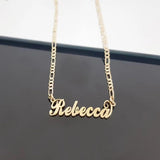 Tail Name Necklace Jewelry Stainless Steel Personalized Initials Necklace