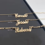 Tail Name Necklace Jewelry Stainless Steel Personalized Initials Necklace
