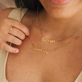 Personalized Name Necklace Stainless Steel Choker Necklace for Women