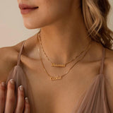 Personalized Name Necklace Stainless Steel Choker Necklace for Women