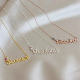Personalized Two Letter Name Choker Necklace for Women