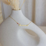 Personalized Two Letter Name Choker Necklace for Women