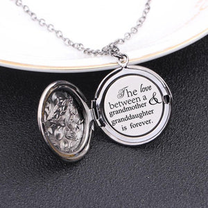 Grandmother Love Forever Round Locket Necklace