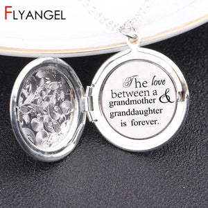Grandmother Love Forever Round Locket Necklace