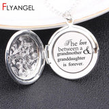 Grandmother Love Forever Round Locket Necklace
