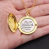 Grandmother Love Forever Round Locket Necklace