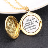 Grandmother Love Forever Round Locket Necklace