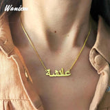Personalised Name Necklace Diamond Pendant Jewelry Gift