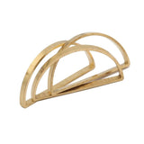 20pcs Raw Brass D Shape Earrings Charms Linker for DIY Necklace Jewelry Making