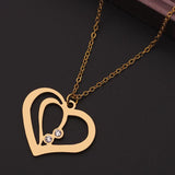 Personalized Heart Necklace with Name & Birthstone Pendant