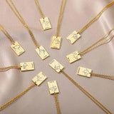 Stainless Steel Dog Portrait Necklaces For Women