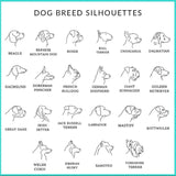Stainless Steel Dog Portrait Necklaces For Women