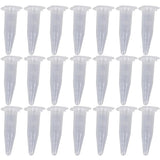 100PCS 1.5ml Test Tube Centrifuge Vial Snap Cap 42x11mm Clear