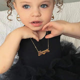 Personalized Child Necklace Baby Name Necklaces Silver Jewelry Children's Gift