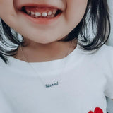 Personalized Child Necklace Baby Name Necklaces Silver Jewelry Children's Gift