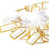400 Pcs Paper Jewelry Tags With String 25x13mm