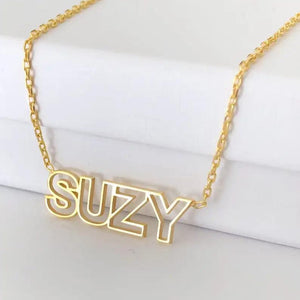 Personalized Name Outline Necklace