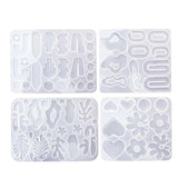 4x Silicone Casting Craft Tool High Temp Resistant DIY Keychain Earring
