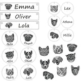 Personalized Stainless Steel Pet Photo Disc Necklace for Women