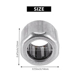 10Pcs Needle Roller HF081412 8X14X12mm for Manufacturing