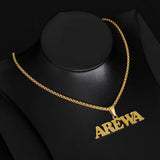 Three Layers Name Necklace for Men Personalized Stainless Steel Silver
