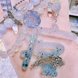 Heart Pendant Silicone Mold with Hole for Keychain Jewelry Making