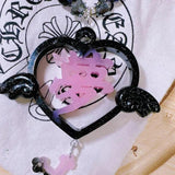 Heart Pendant Silicone Mold with Hole for Keychain Jewelry Making