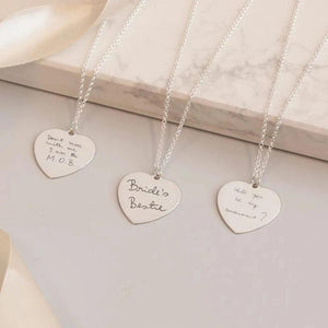 Heart Handwriting Necklace Personal Chain