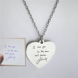 Heart Handwriting Necklace Personal Chain