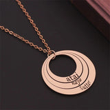 Personalized Water Drop Pendant Necklace for Mother Gift