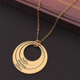 Personalized Water Drop Pendant Necklace for Mother Gift