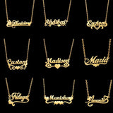 Personalized Love Heart Nameplate Necklace for Women Stainless Steel Jewelry
