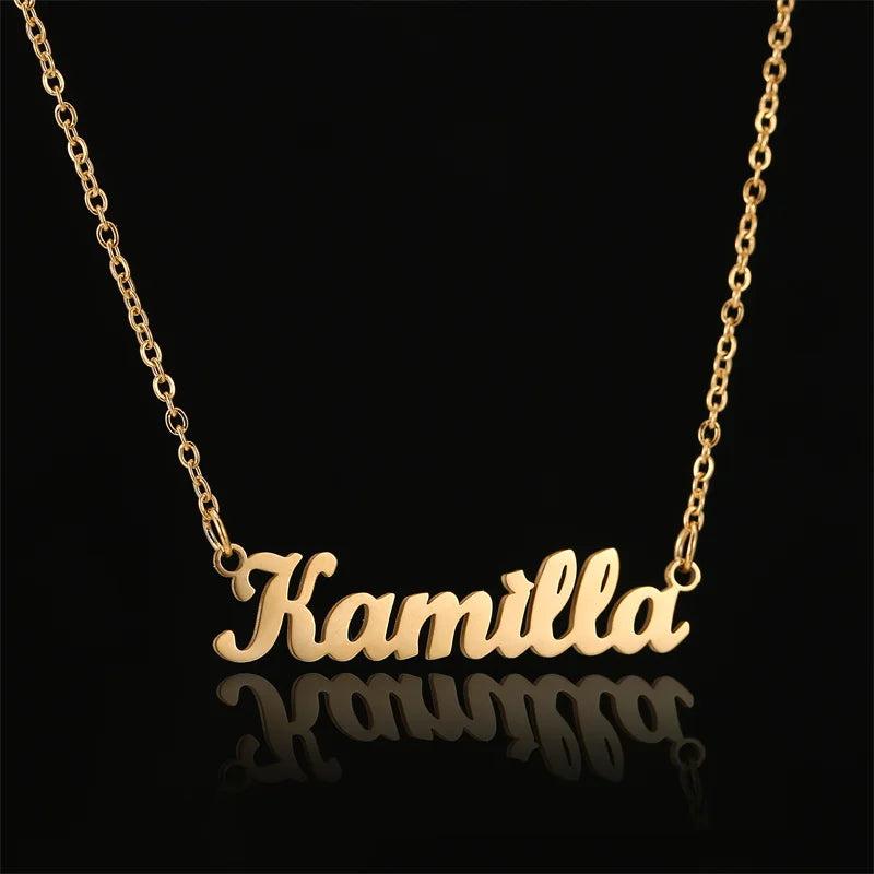 Personalized Name Necklace for Women Nameplate Mama Necklace